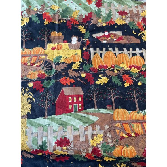 Pumpkin Ridge Border Print Fall Cotton Fabric 1 yd Deb Strain Moda - Picture 1 of 4